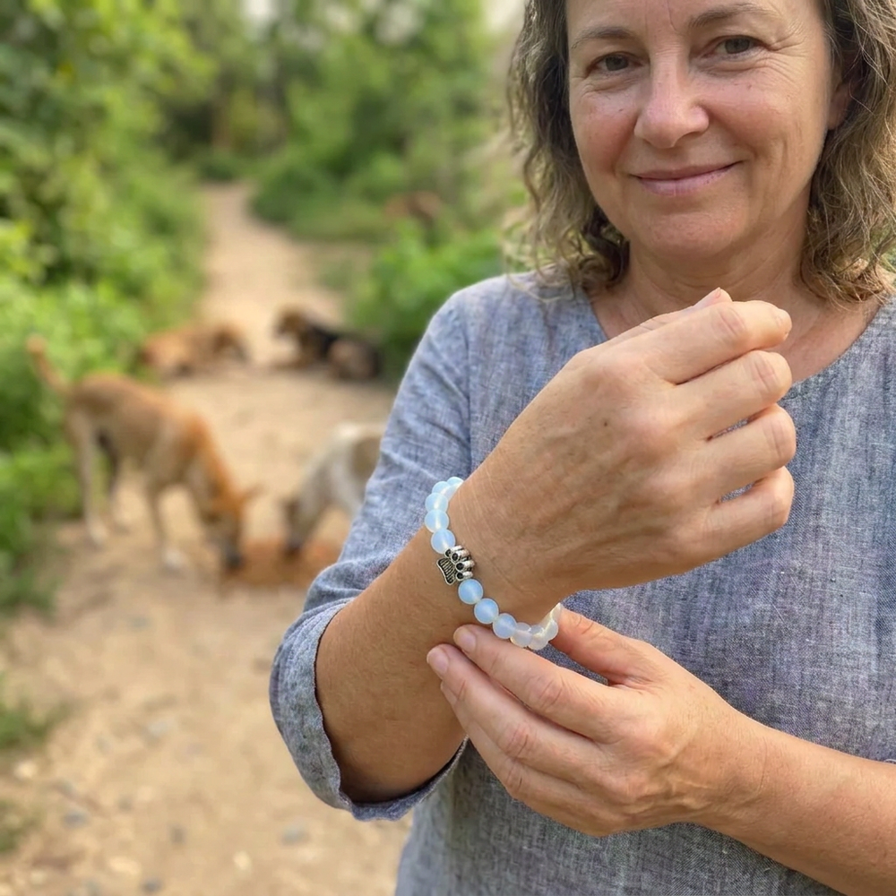 Bracelet Sans Collier - Bleu Moonlight